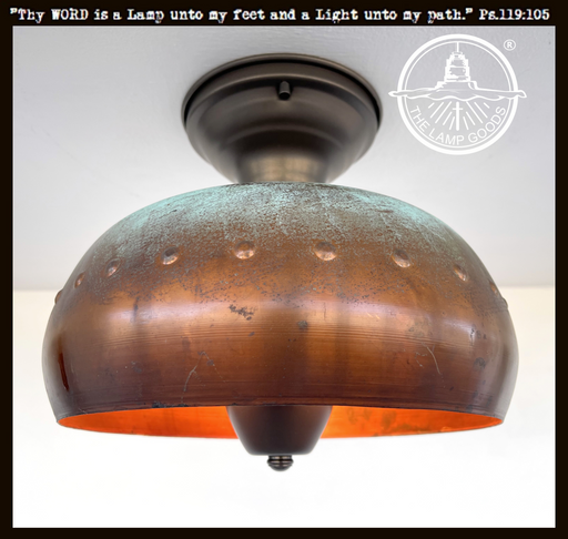 Copper Farmhouse Ceiling Light - Sweatfully