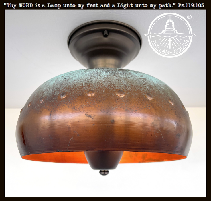 Copper Farmhouse Ceiling Light - Sweatfully