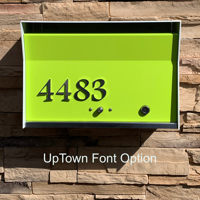 RetroBox Locking Wall Mount Mailbox in JET BLACK - Sweatfully