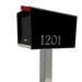 The Original UptownBox in JET BLACK - Modern Mailbox - Sweatfully