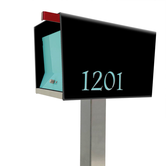 The Original UptownBox in JET BLACK - Modern Mailbox - Sweatfully