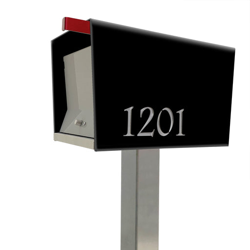 The Original UptownBox in JET BLACK - Modern Mailbox - Sweatfully