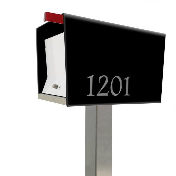 The Original UptownBox in JET BLACK - Modern Mailbox - Sweatfully