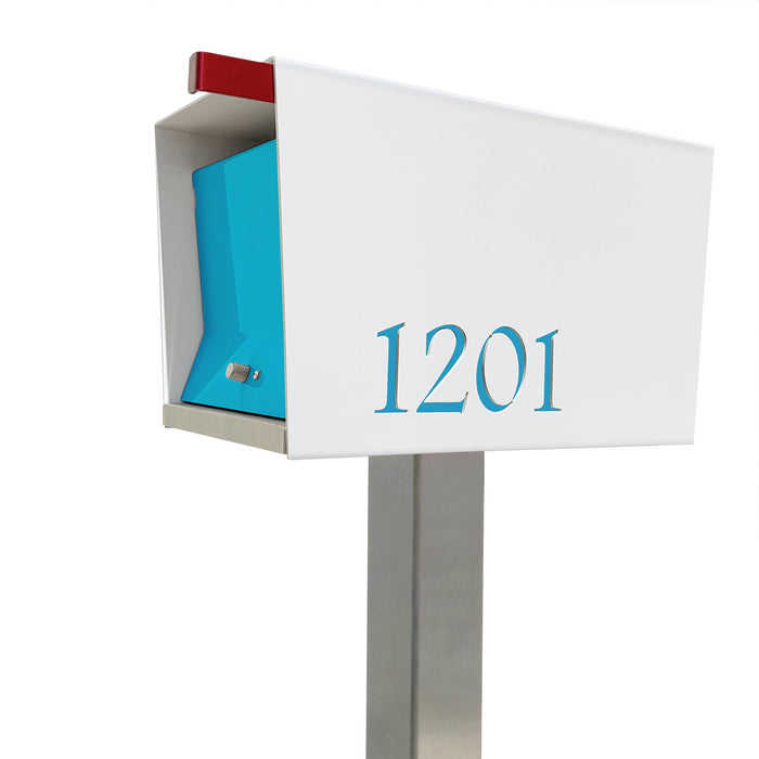 The Original UptownBox in ARCTIC WHITE - Modern Mailbox - Sweatfully