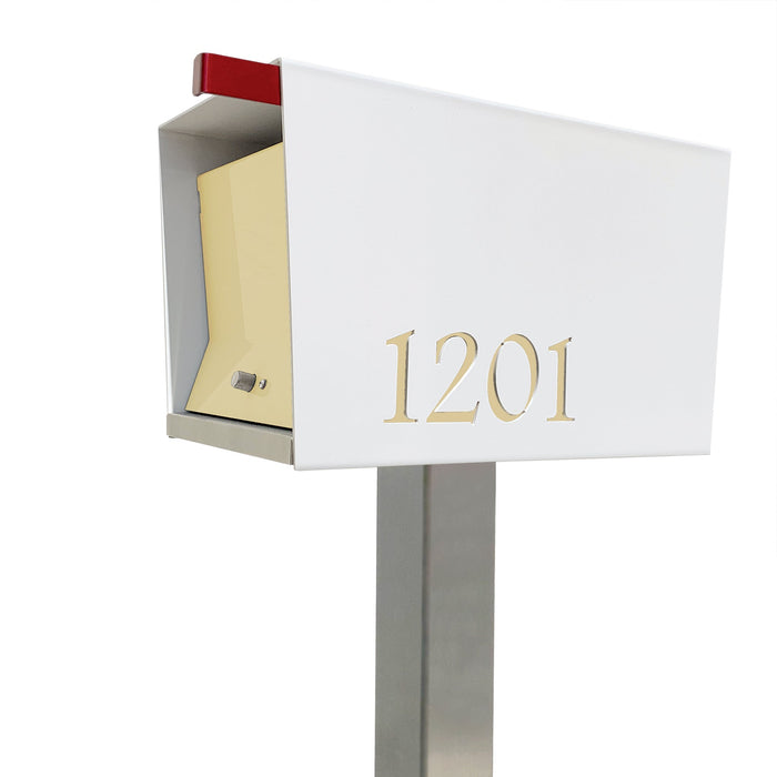 The Original UptownBox in ARCTIC WHITE - Modern Mailbox - Sweatfully