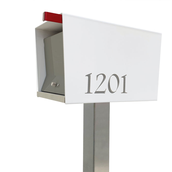The Original UptownBox in ARCTIC WHITE - Modern Mailbox - Sweatfully