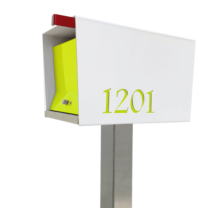 The Original UptownBox in ARCTIC WHITE - Modern Mailbox - Sweatfully