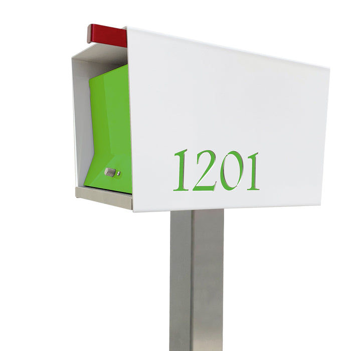 The Original UptownBox in ARCTIC WHITE - Modern Mailbox - Sweatfully