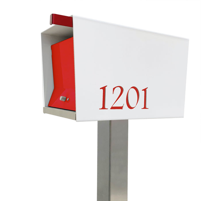 The Original UptownBox in ARCTIC WHITE - Modern Mailbox - Sweatfully