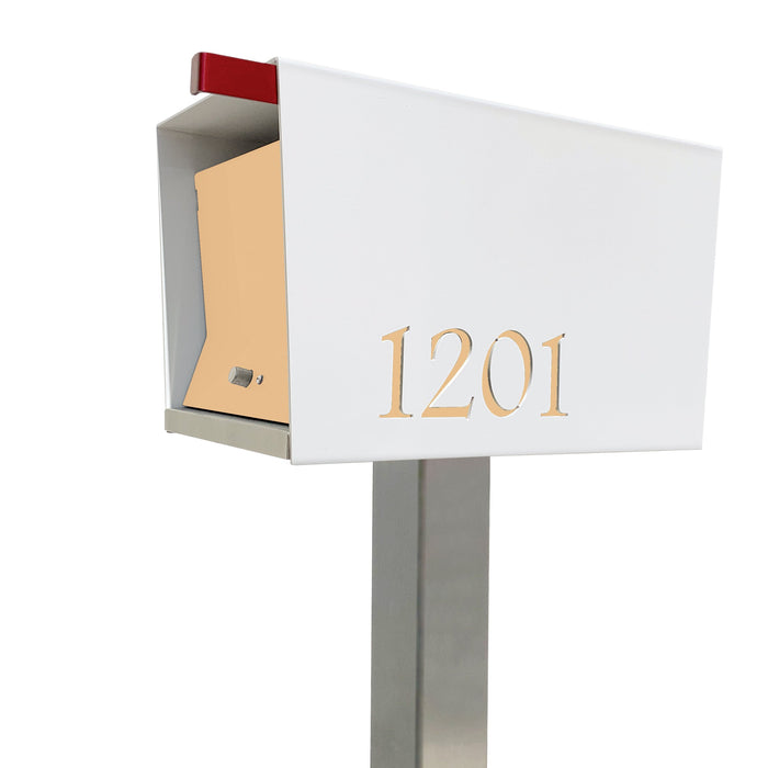 The Original UptownBox in ARCTIC WHITE - Modern Mailbox - Sweatfully
