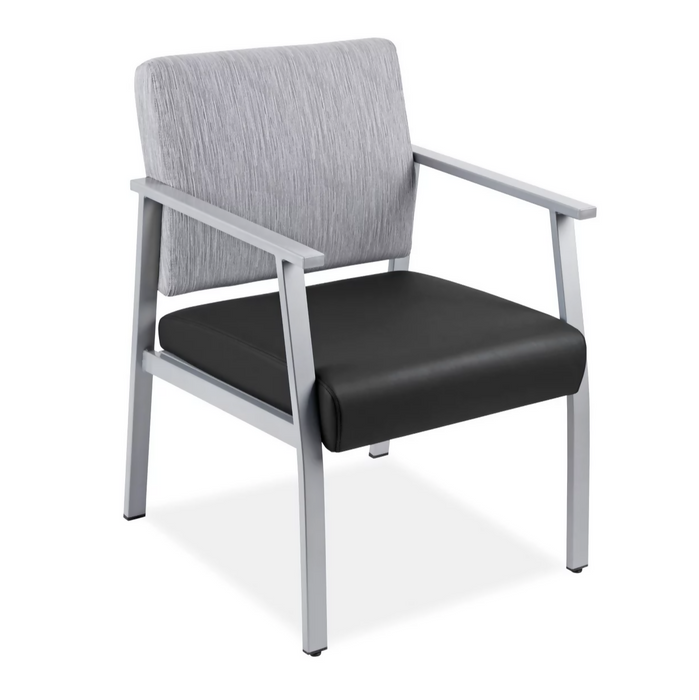 Uline Downtown Guest Chair - Standard, Black/Gray H-9131BL/GR - Sweatfully