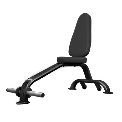 Utility Bench - Muscle D Fitness - Upright Seated Utility Bench with Foot Holds - Sweatfully
