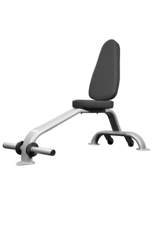 Utility Bench - Muscle D Fitness - Upright Seated Utility Bench with Foot Holds - Sweatfully