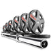 XMARK Texas Star Olympic Weight Plates and Olympic Barbell Sets CROWBAR-3389-BAL-155 - Sweatfully