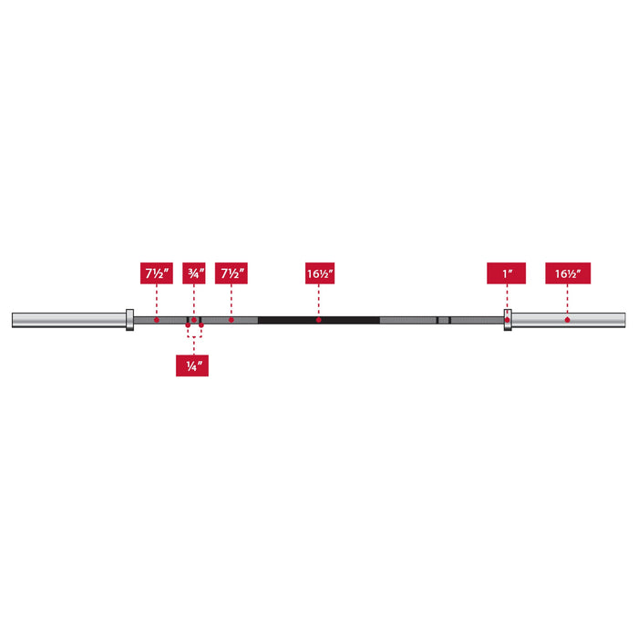 XMARK Voodoo: 7ft Olympic Weightlifting Bar VOODOO - Sweatfully