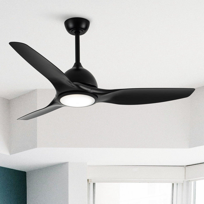 52" Vaczon 3 Blades Ceiling Fan with LED Light and Remote Control - Sweatfully