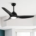 52" Vaczon 3 Blades Ceiling Fan with LED Light and Remote Control - Sweatfully