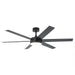60" Volga DC Motor 6 Blades Modern Downrod Mount Ceiling Fan with Remote Control - Sweatfully