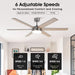 60" Volga DC Motor 6 Blades Modern Downrod Mount Ceiling Fan with Remote Control - Sweatfully