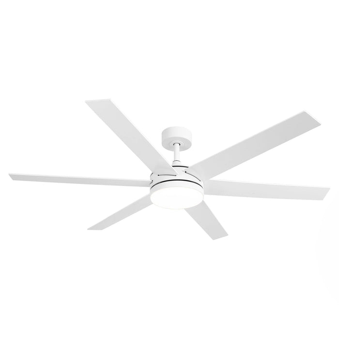 60" Volga DC Motor 6 Blades Modern Downrod Mount Ceiling Fan with Remote Control - Sweatfully