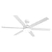 60" Volga DC Motor 6 Blades Modern Downrod Mount Ceiling Fan with Remote Control - Sweatfully