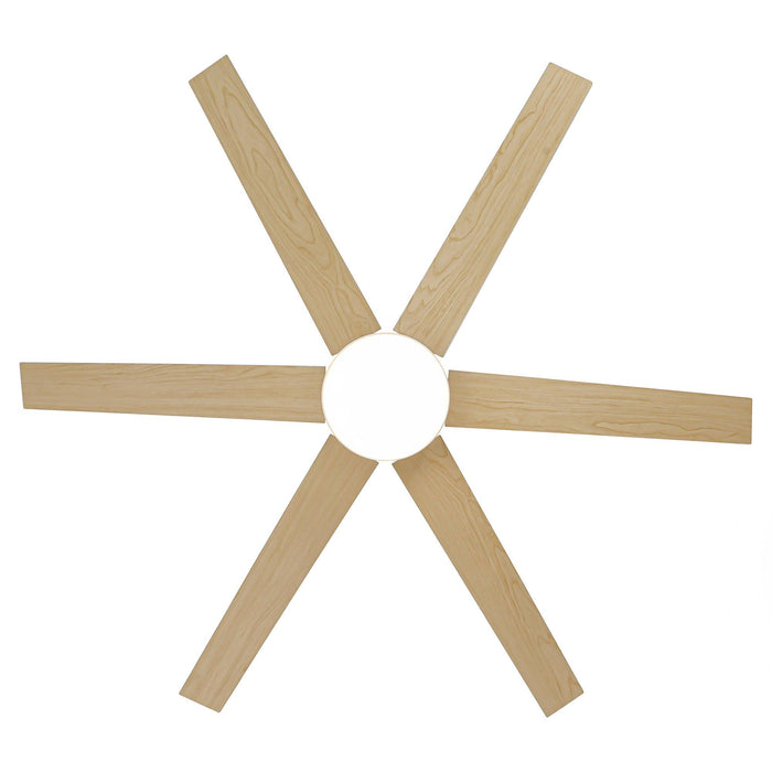 60" Volga DC Motor 6 Blades Modern Downrod Mount Ceiling Fan with Remote Control - Sweatfully