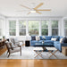 60" Volga DC Motor 6 Blades Modern Downrod Mount Ceiling Fan with Remote Control - Sweatfully