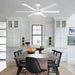 60" Volga DC Motor 6 Blades Modern Downrod Mount Ceiling Fan with Remote Control - Sweatfully
