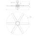 60" Volga DC Motor 6 Blades Modern Downrod Mount Ceiling Fan with Remote Control - Sweatfully