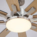 72 Inch Elbe Modern Downrod Mount Ceiling Fan with Light and Remote Control - Sweatfully