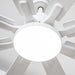 72 Inch Elbe Modern Downrod Mount Ceiling Fan with Light and Remote Control - Sweatfully