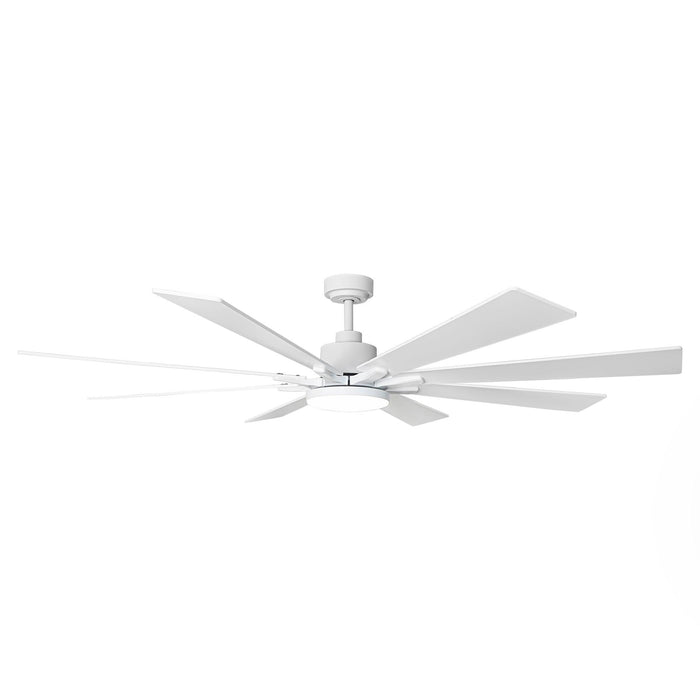 72 Inch Elbe Modern Downrod Mount Ceiling Fan with Light and Remote Control - Sweatfully