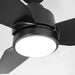 Vaczon 42 Inch DC Motor Modern Downrod Ceiling Fan with LED Light and Remote Control - Sweatfully