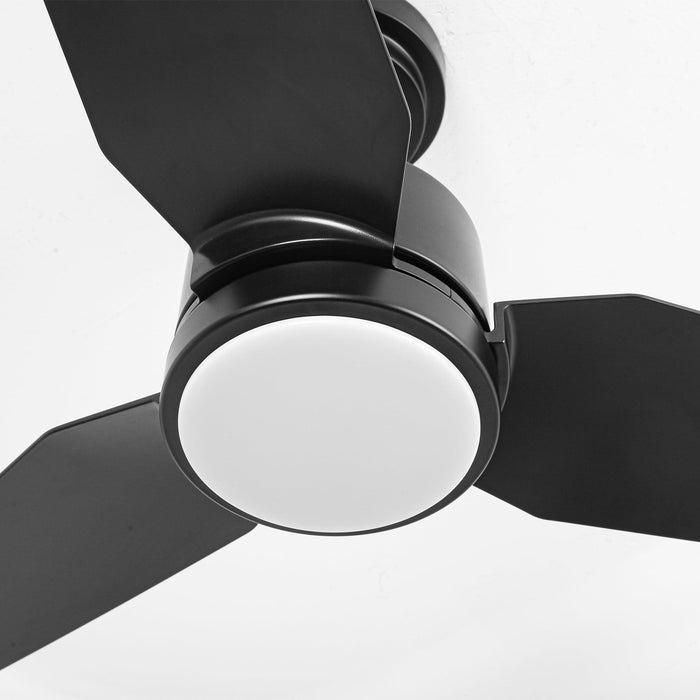 Vaczon 42 Inch DC Motor Modern Downrod Ceiling Fan with LED Light and Remote Control - Sweatfully