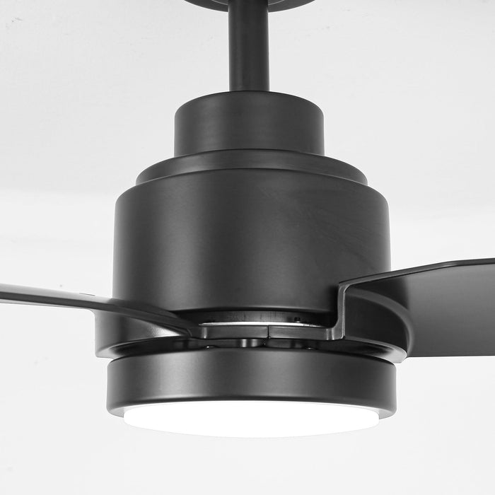 Vaczon 42 Inch DC Motor Modern Downrod Ceiling Fan with LED Light and Remote Control - Sweatfully