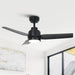 Vaczon 42 Inch DC Motor Modern Downrod Ceiling Fan with LED Light and Remote Control - Sweatfully