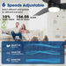 Vaczon 42 Inch DC Motor Modern Downrod Ceiling Fan with LED Light and Remote Control - Sweatfully