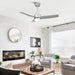 Vaczon 42 Inch 3-Blades Modern Ceiling Fan with Remote Control and LED Light - Sweatfully