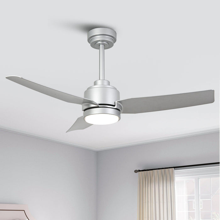Vaczon 42 Inch 3-Blades Modern Ceiling Fan with Remote Control and LED Light - Sweatfully