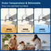 Vaczon 42 Inch 3-Blades Modern Ceiling Fan with Remote Control and LED Light - Sweatfully