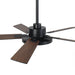 Vaczon 52 Inch 5 Blades DC Motor Modern Downrod Ceiling Fan with LED Light and Remote Control - Sweatfully