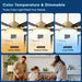 Vaczon 52 Inch Double-sided Blades Modern Ceiling Fan with Remote Control and LED Light - Sweatfully