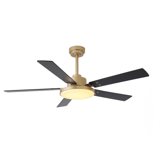 Vaczon 52 Inch Double-sided Blades Modern Ceiling Fan with Remote Control and LED Light - Sweatfully