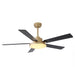 Vaczon 52 Inch Double-sided Blades Modern Ceiling Fan with Remote Control and LED Light - Sweatfully