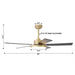 Vaczon 52 Inch Double-sided Blades Modern Ceiling Fan with Remote Control and LED Light - Sweatfully