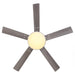 Vaczon 52 Inch Double-sided Blades Modern Ceiling Fan with Remote Control and LED Light - Sweatfully