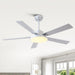 Vaczon 52 Inch Double-sided Blades Modern Ceiling Fan with Remote Control and LED Light - Sweatfully