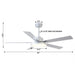 Vaczon 52 Inch Double-sided Blades Modern Ceiling Fan with Remote Control and LED Light - Sweatfully