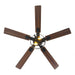 Vaczon 52 Inch DC Motor Industrial Downrod Ceiling Fan with Light and Remote Control - Sweatfully
