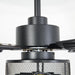 Vaczon 42 Inch DC Motor Industrial Downrod Ceiling Fan with Light and Remote Control - Sweatfully